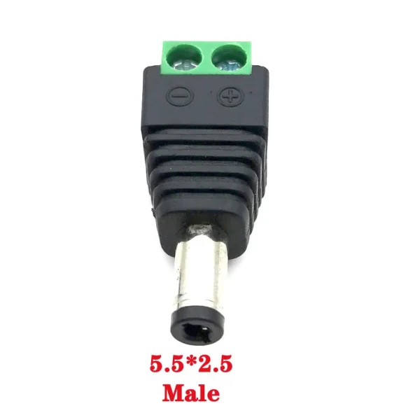 kf-Ha9747e3336f54a109e521f89994a71ecg Male Female DC Power Plug Connector 2.1mm x 5.5mm 2.5mm x 5.5mm 1.35mm x 3.5mm Needn't Welding DC Plug Adapter 12V 24V For CCTV