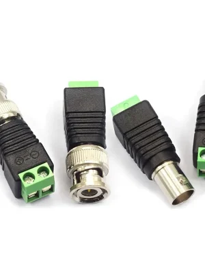 kf-S1b29cc0eaf3c4fda81b97a156c7c0df2I 12V DC BNC Male female Connector Coax CAT5 Video Balun Adapter Plug for Led Strip Lights CCTV Camera Accessories