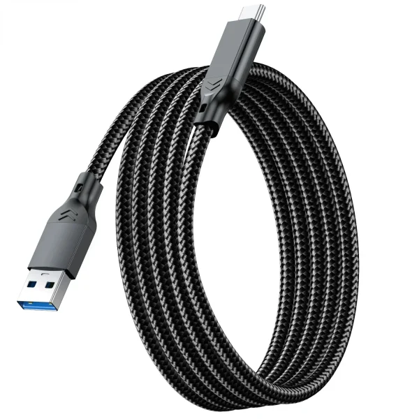 USB 3.2 Gen2 10Gbps Cable USB-A to USB Type C Cable 3A 60W Fast Charging 10G Data Transfer Cord USB-C for SSD Hard Disk 1M 2M 3M