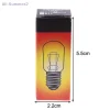 2Pcs E14 15W High Temperature Resistant Refrigerator Bulb Microwave Oven Replacement Light Toaster/Steam Bulb Light