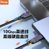 USB 3.2 Gen2 10Gbps Cable USB-A to USB Type C Cable 3A 60W Fast Charging 10G Data Transfer Cord USB-C for SSD Hard Disk 1M 2M 3M