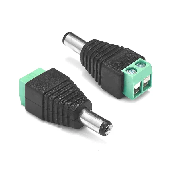 kf-S3ff1f98db42b4e8ea0cc5e597d65909ah 1PCS DC 12V Male Connectors 2.1*5.5mm Power Plug Adapter Jacks Sockets Connector For Signal Color LED Strip CCTV Camera