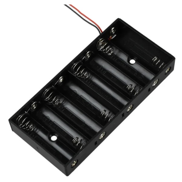 kf-S45932937006445d5a6a0e83085689c81e New Plastic 8 X 1.5V AA 2A CELL Battery Holder Storage Box standard 12V Case With Lead Wire