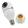 Saikiot Bulb Camera WIFI 2MP 4MP V380Pro Bulb Light Camera 360 E27 CCTV Security Ceiling Mount AC Power Security PTZ Bulb Camera