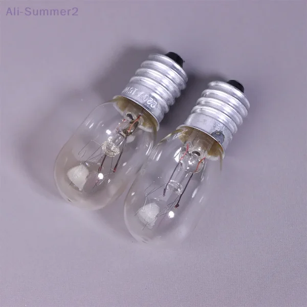 2Pcs E14 15W High Temperature Resistant Refrigerator Bulb Microwave Oven Replacement Light Toaster/Steam Bulb Light