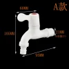 Garden Balcony Water Tap 1/2" Male Thread Wall Mount Washing Machine Faucet Plastic Water Hose Quick Connector