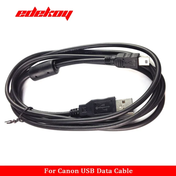 Canon usb cable mini5p T-port USB Data Transfer Cable Cord Lead Wire For Canon EOS 1100D 1200D 2000D IFC-300PCU SX130 ZR950 USB