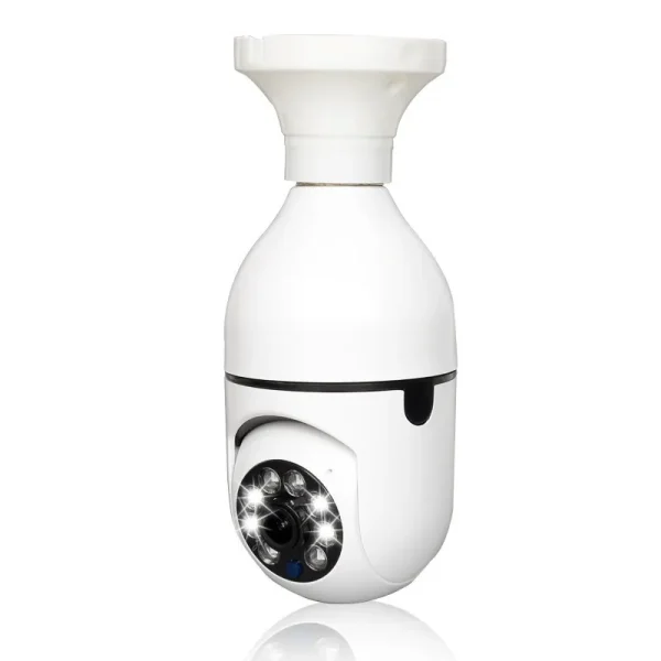 V380Pro 2MP Wifi Bulb E27 Surveillance Camera Color Night Vision 360° Rotating Automatic Human Tracking Two-way Talk Smart Home