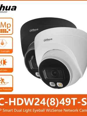 kf-Scfb05821c4d74ae6a88f132b1e1971b4k Dahua IPC-HDW2449T-S-IL 4MP IPC-HDW2849T-S-IL 4K 8MP Smart Dual Light Full-Color Eyeball WizSense Network Security IP Camera MIC