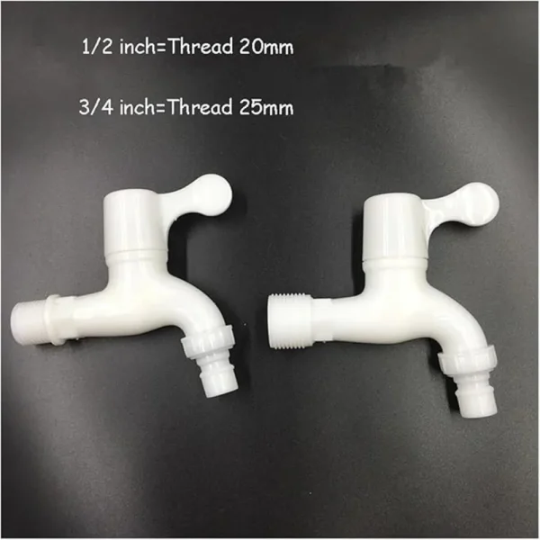 Garden Balcony Water Tap 1/2" Male Thread Wall Mount Washing Machine Faucet Plastic Water Hose Quick Connector