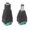for DC Power Jack Plug Adapter Connector 12V Male+Female 2.1x5.5mm for DC Power Connector for CCTV Camera LED Strip Ligh