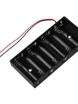 New Plastic 8 X 1.5V AA 2A CELL Battery Holder Storage Box standard 12V Case With Lead Wire