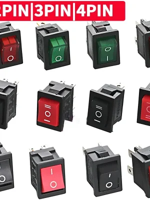 kf-Seff8973e7faf46898d35e10c798dec04W 10/30/100 Pcs KCD1 Snap - in Boat Rocker Switch - SPST ON - OFF, 2/3/4 Pin, 250V 6A (AC) / 125V 10A, 2P Toggle Power Snap Switch